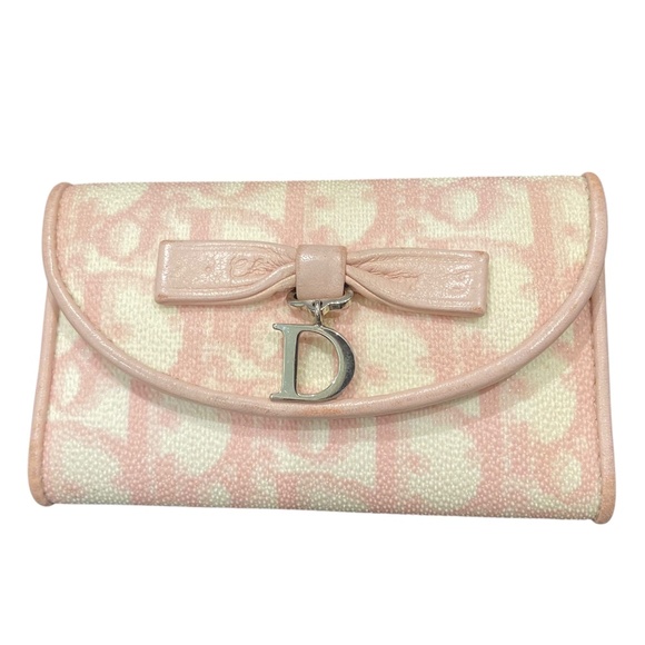 Dior Blush Pink and Ivory Trotter Card and Key Case - Authentic - Vintage - Picture 15 of 15